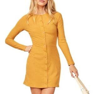 Reformation Yellow Dress Aida